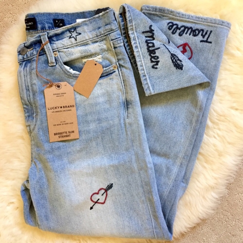 Lucky Brand Bridgette Slim Straight Leg Jeans - Picture 3 of 7